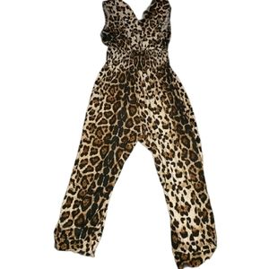 Animal print jumpsuit